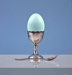 The Egg Cup and Spoon II by Christopher Green - Original Painting on Box Board sized 24x25 inches. Available from Whitewall Galleries